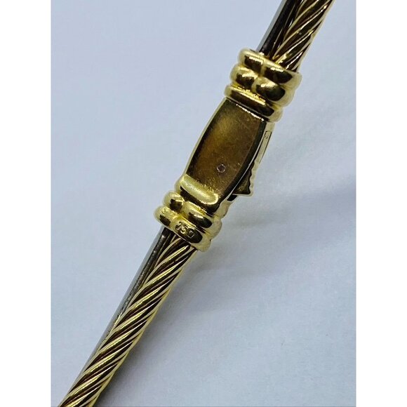 David Yurman Two-Tone Gold and Silver Necklace - Picture 11 of 16